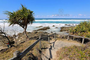 Coastal walking trail at Kings Beach, Broken Head NSW