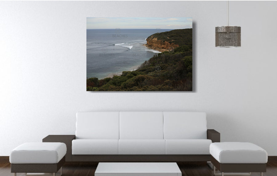 Photograph from the carpark at Bells Beach on the Surf Coast of VIC.