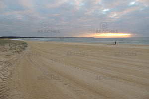 Photograph of sunrise on Blacksmiths Beach on the Central Coast of NSW.