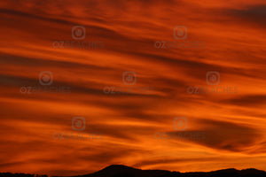 A photograph of a lunar landscape Mars-type sunset at Paradise Point on the Gold Coast in QLD.