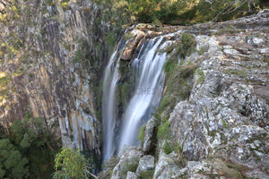 A photograph of the waterfall at Minyon Falls in Nightcap National Park NSW.