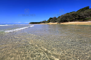 Photograph of the crystal clear waters of Cylinder Beach, North Stradbroke Island QLD