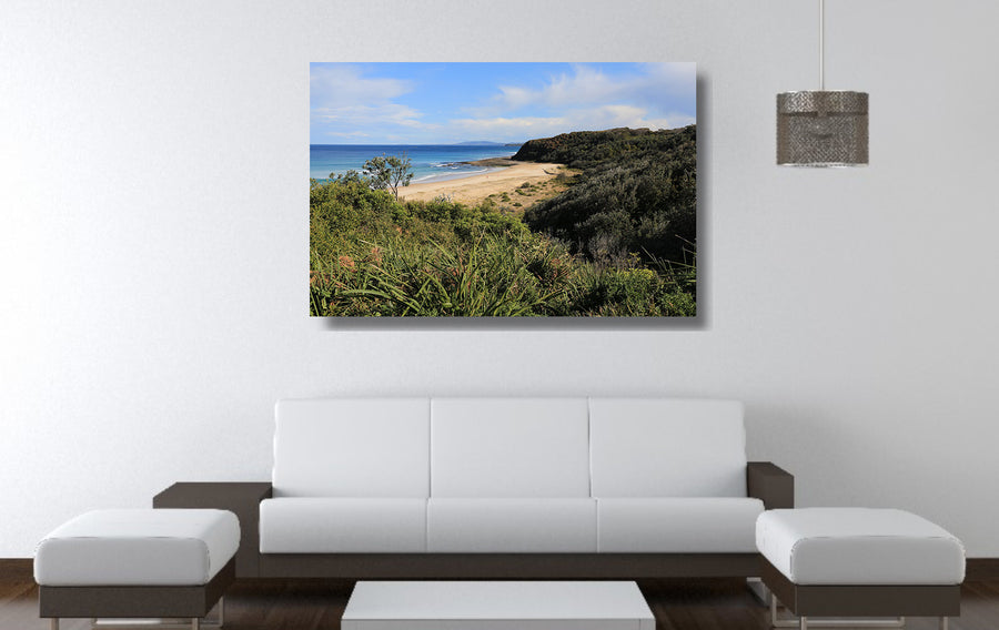 Photograph of a sunny, uncrowded day at Rennies Beach, Ulladulla NSW