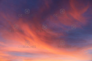 A photo of a soft pastel sunset with beautiful colours at Paradise Point on the Gold Coast of QLD.